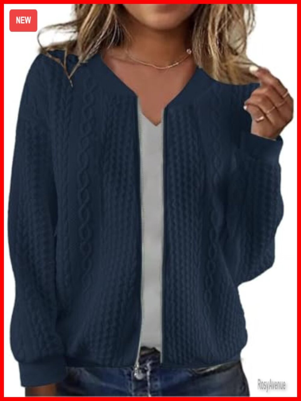 Women's Zip Up Sweatshirt Jacket Stand Collar Casual Coat Pockets
